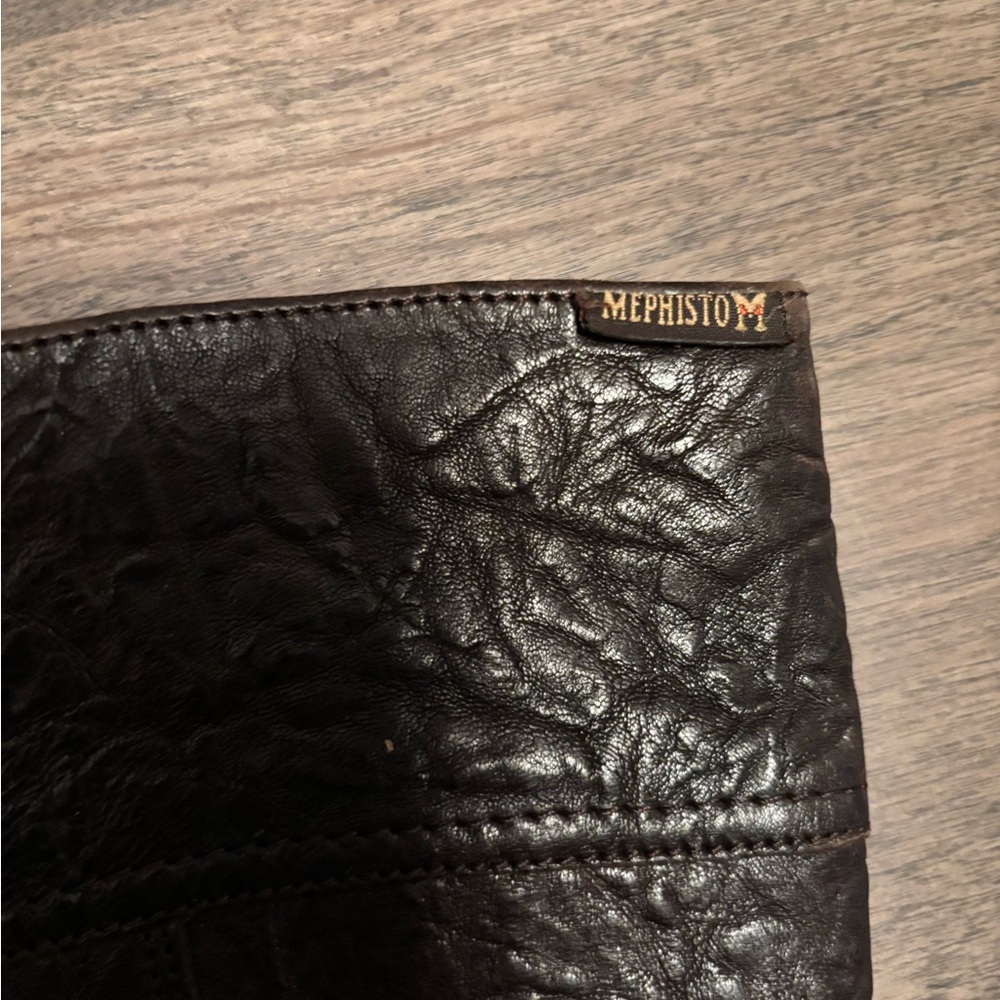 Mephisto Espresso Leather Boots With Buckle & 100% Caoutchouc Soles, Size 8 - Picture 4 of 7